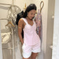 Jennifer Pink And White Stripe Top