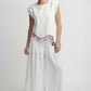 Fiji Summer Sleeveless White Linen Top