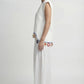 Fiji Summer Sleeveless White Linen Top