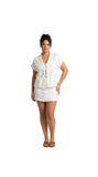 Mogra White Linen Top