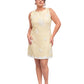 Petal Yellow Linen short dress