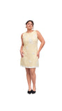 Petal Yellow Linen short dress