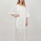 Pearl White Maxi Dress With Kimono Set