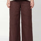 Emara Brown Linen Pant