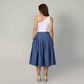 RACHEL BLUE DETACHABLE CULOTTE - mudafashions