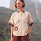 Barakah Beige Linen Shirt
