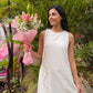 Pearl Linen Maxi Dress