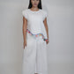 Margot White Linen Trouser
