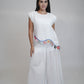 Fiji Summer Sleeveless White Linen Top