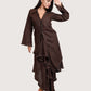 Espresso Asymmetrical Brown Skirt