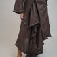 Espresso Asymmetrical Brown Skirt