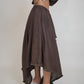 Espresso Asymmetrical Brown Skirt