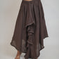 Espresso Asymmetrical Brown Skirt