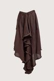 Espresso Asymmetrical Brown Skirt