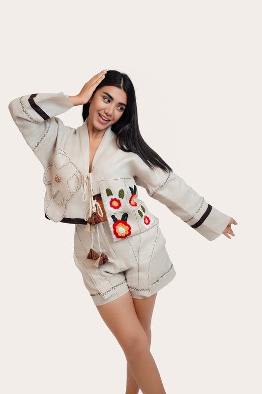 Emily Beige Co-ord Set