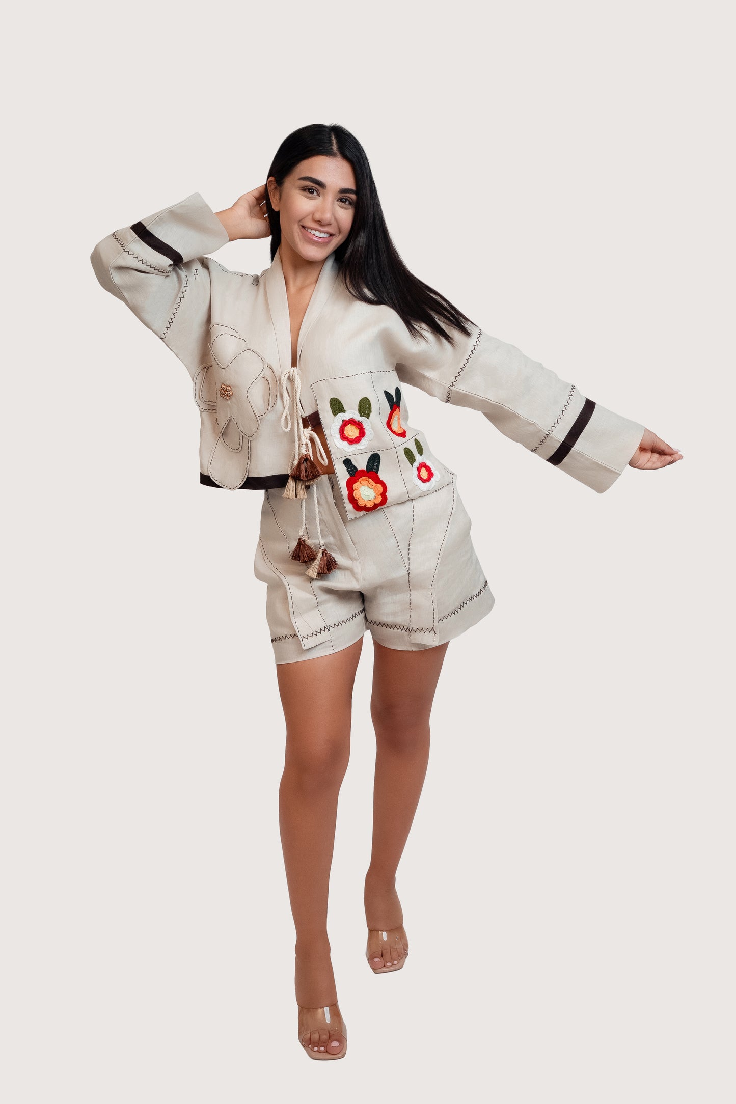 Emily Beige Co-ord Set