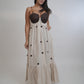 Coco Beige Brown Linen Dress