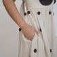 Coco Beige Brown Linen Dress