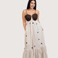Coco Beige Brown Linen Dress