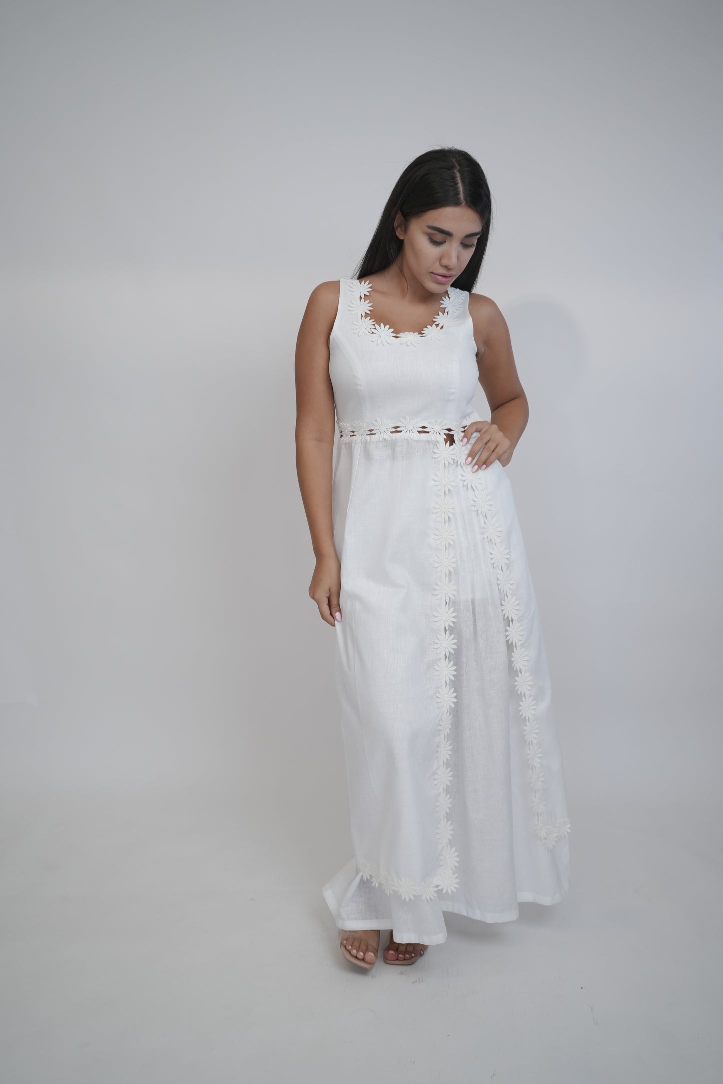 Margot White Linen Co-ord Set