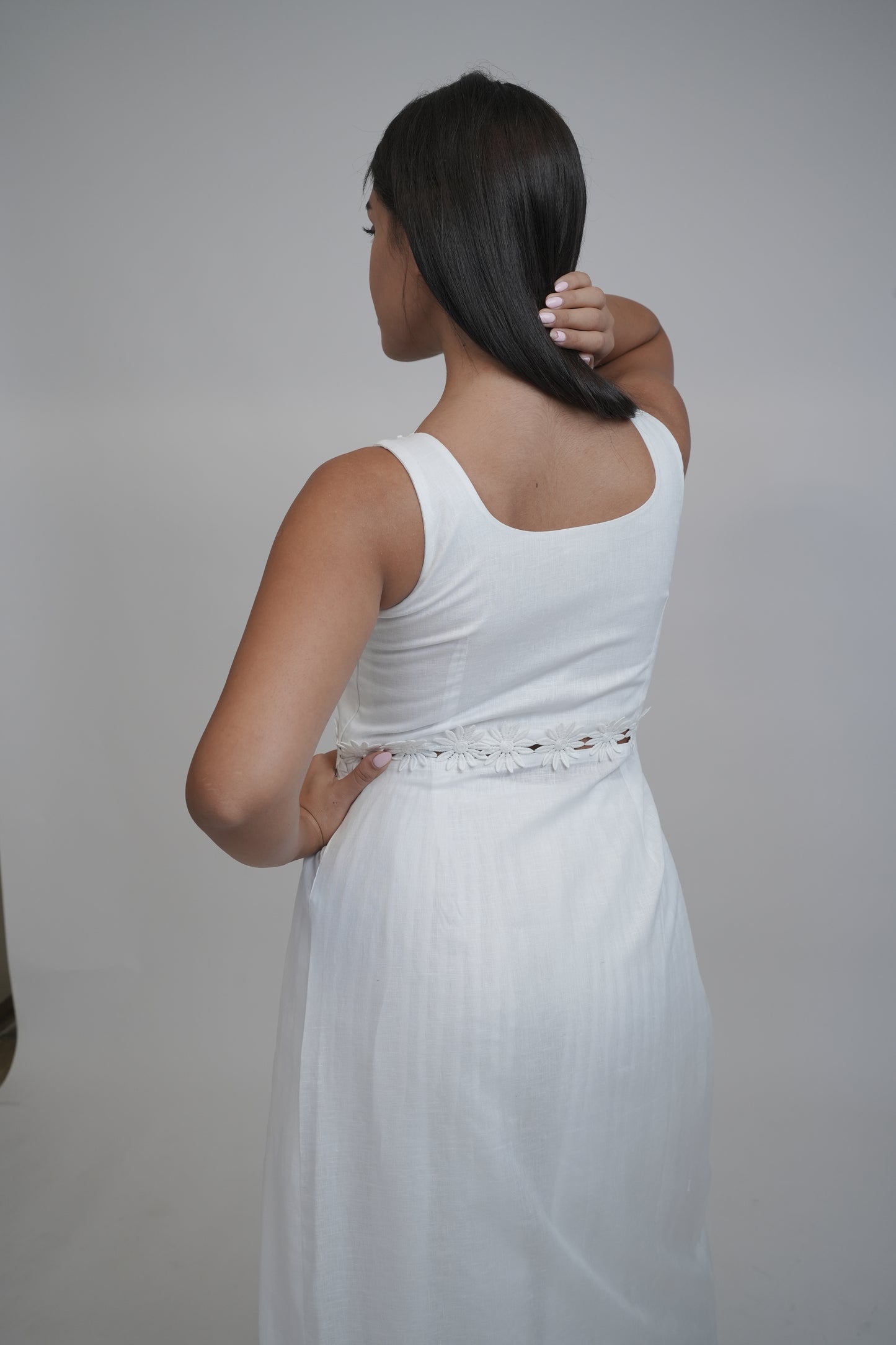 Margot White Linen Co-ord Set