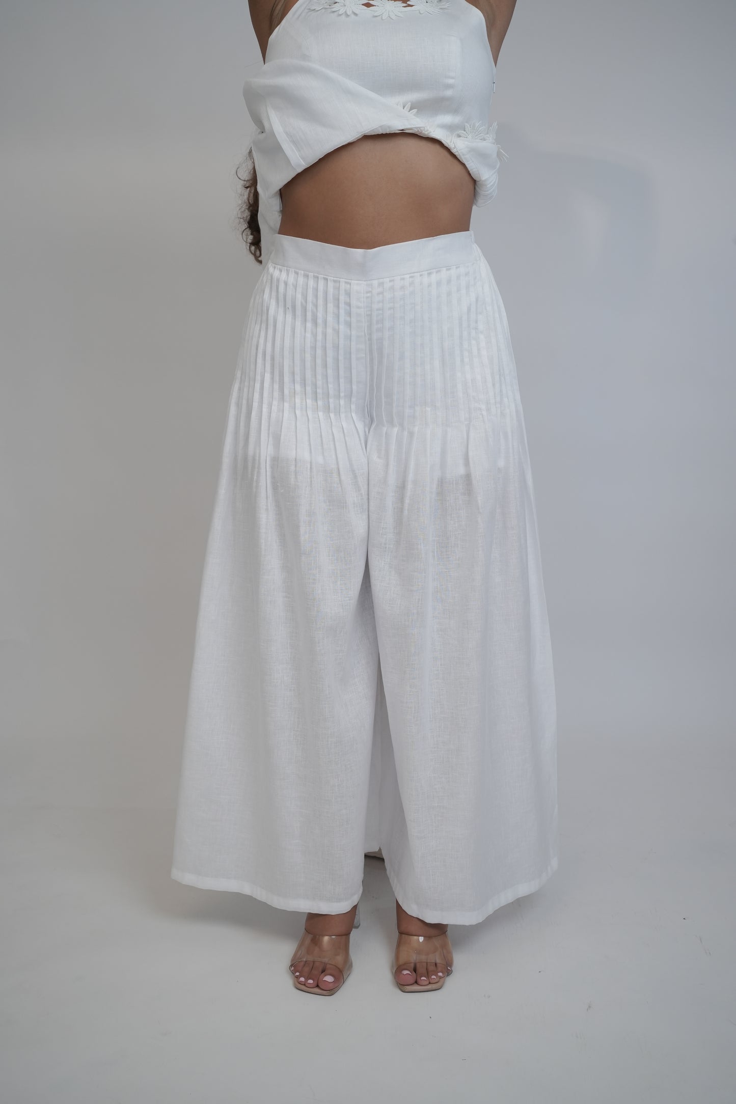 Margot White Linen Co-ord Set