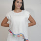 Fiji Summer Sleeveless White Linen Top