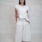 Fiji Summer Sleeveless White Linen Top