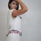 Fiji Summer Sleeveless White Linen Top