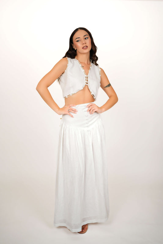ARIEL WHITE CO-ORD SET