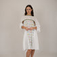 Poppy White Floral Short Dress