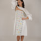 Poppy White Floral Short Dress
