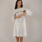 Poppy White Floral Short Dress