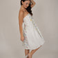 Poppy White Floral Short Dress
