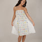Poppy White Floral Short Dress