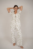 Aster Floral white Trouser/Pant