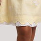 Petal Yellow Linen short dress