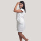 Zahra White Linen Skirt