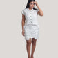 Zahra White Linen Skirt
