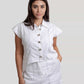 Zahra Co-Ord White Linen