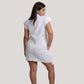 Zahra White Linen Skirt