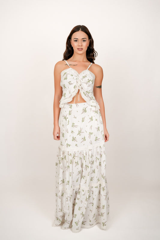 Flora White Floral Set