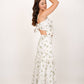 Flora White Floral Maxi Skirt