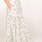 Flora White Floral Maxi Skirt
