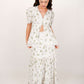 Iris White Floral Top