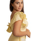 Blossom Yellow Top with White Lace