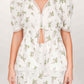 Iris White Floral Top