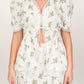 Iris White Floral Top