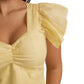 Blossom Yellow Top with White Lace