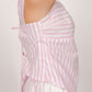 Jennifer Pink And White Stripe Top